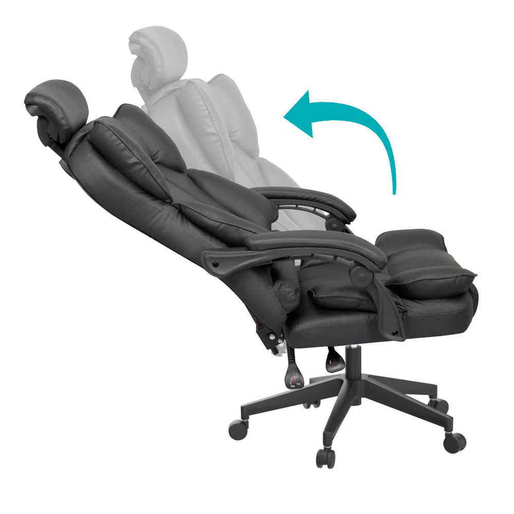 Scaun rotativ directorial Lux, in mai multe tipuri-negru-3